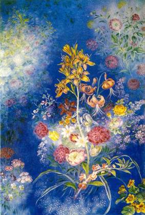 Квіти на блакитному тлі (1942-43)